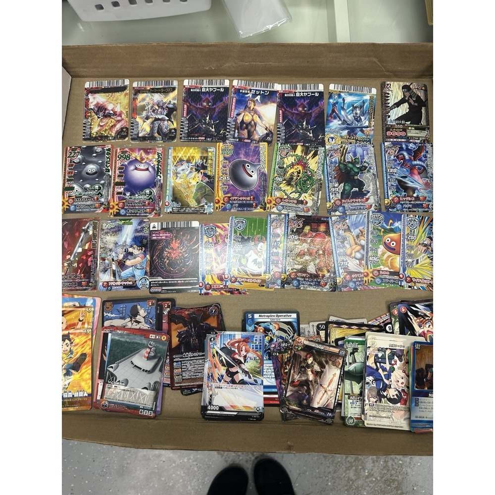 Lot of mixed tcg vintage japanese bandai cardass holos‎ foils & rare stuff dmg